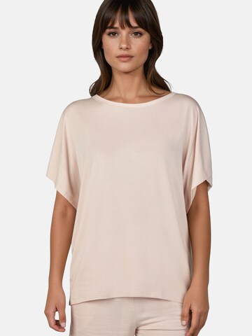 Myjama Pajama Shirt 'Curly' in Beige: front