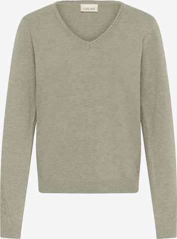 Pull-over 'Dela' Cream en vert : devant