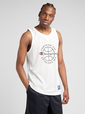 T-Shirt Champion Authentic Athletic Apparel en blanc : devant