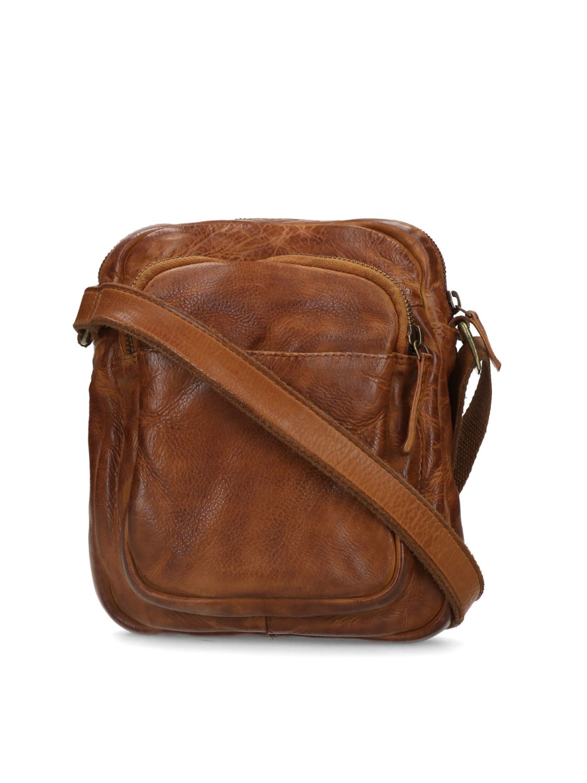 MANFIELD Umhängetasche in Braun: Vorderseite