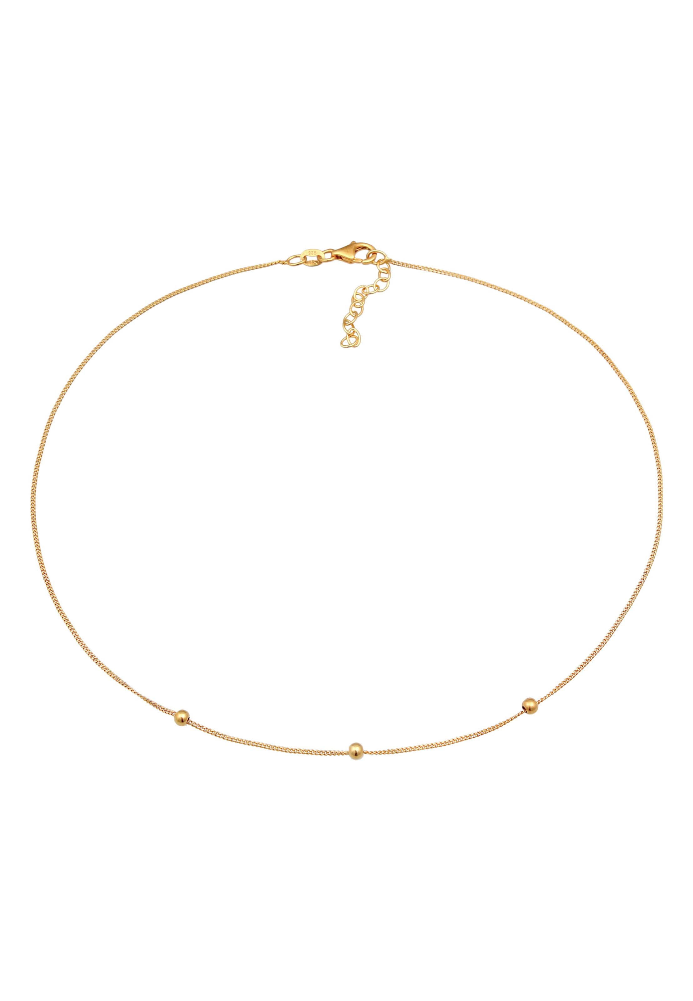 ELLI Ketting 'Choker, Kugel' in Goud