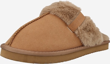 Calvin Klein Jeans Slippers in Brown: front