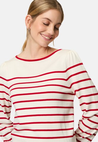 zero Pullover mit Streifen in Rot