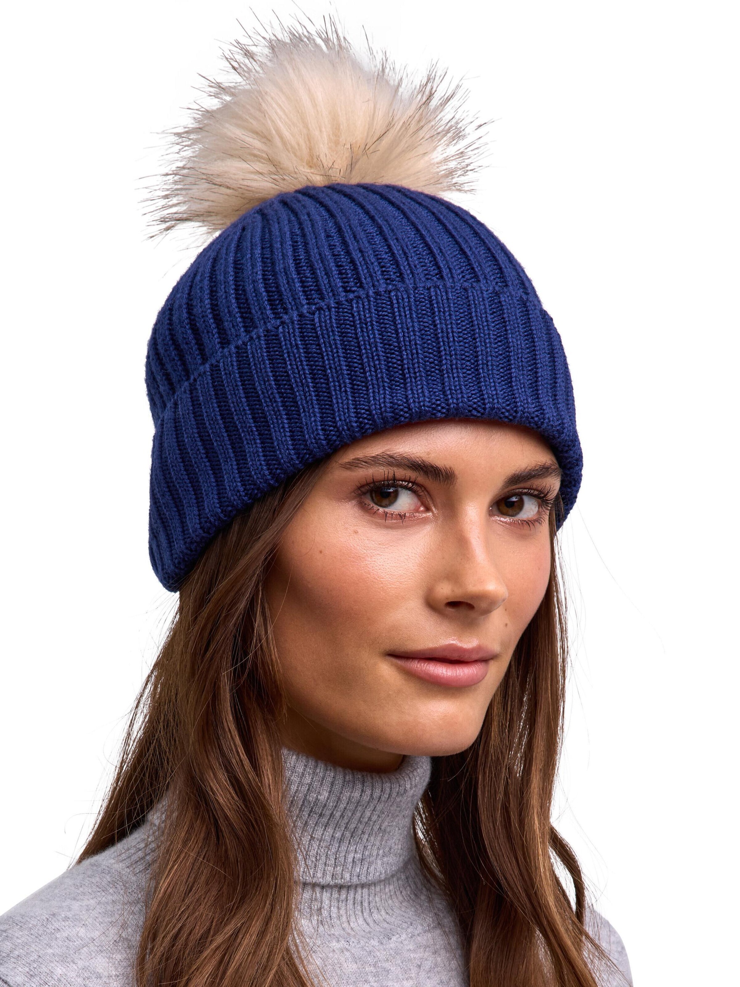 FALKE Beanie in Blue: front