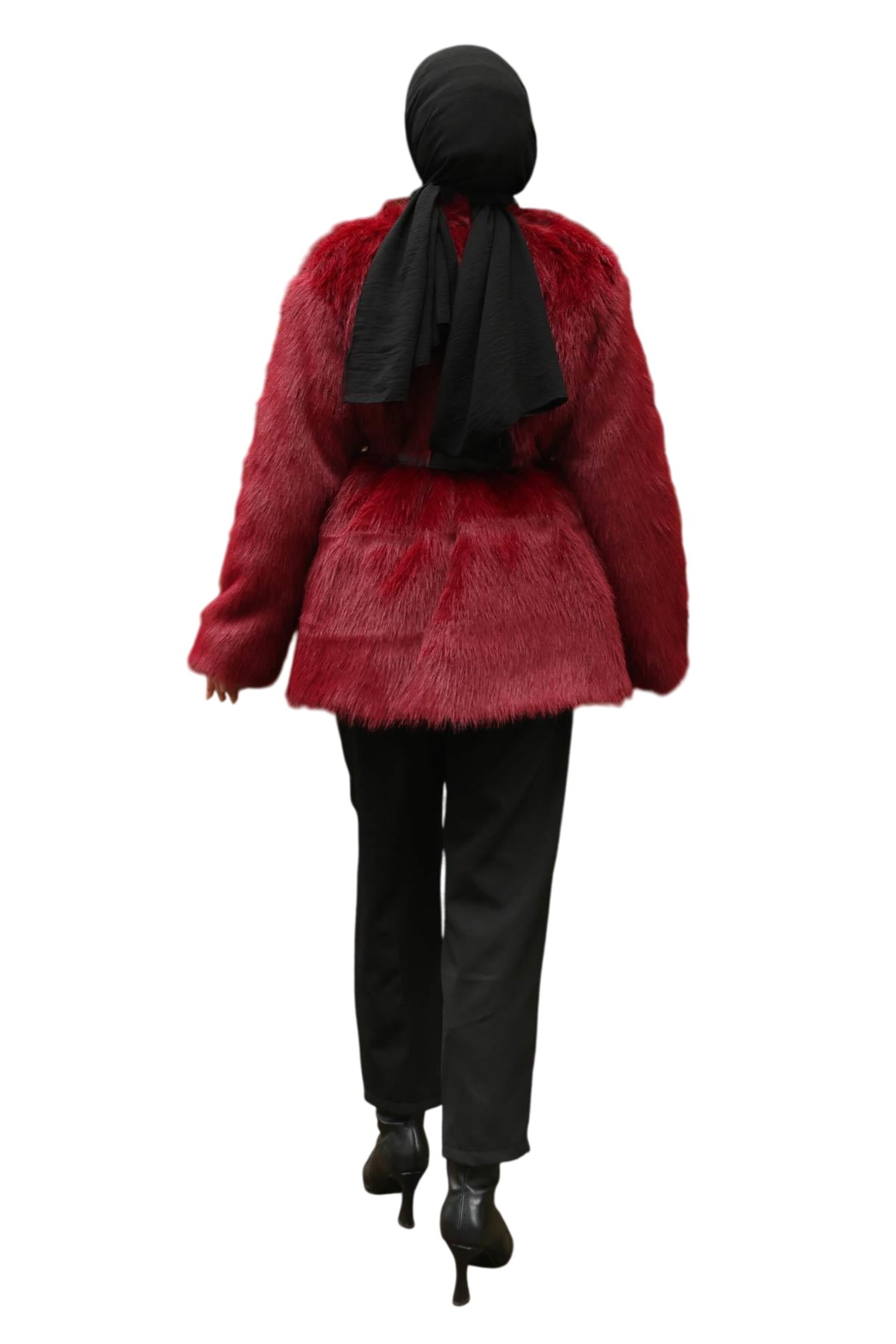 MODAMIHRAM Wintermantel in Rood