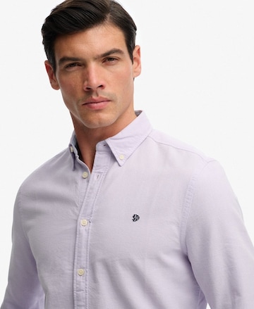 Superdry & Co Comfort fit Overhemd 'Oxford Preppy' in Lila