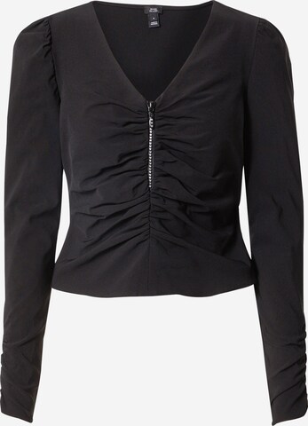 River Island Blouse in Zwart: voorkant