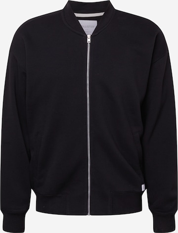 HOLLISTER Sweat jacket in Black: front