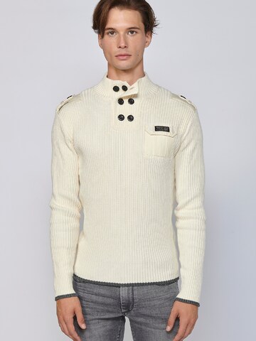 Pullover di KOROSHI in bianco: frontale