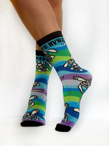 Chaussettes de sport 'Air Lite' Wave Hawaii en mélange de couleurs