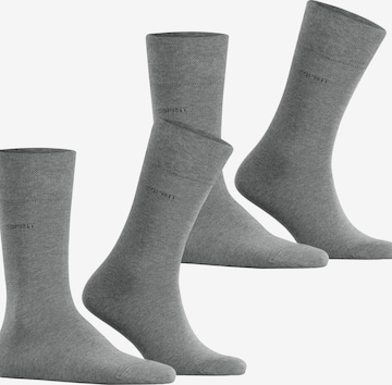 ESPRIT Socks 'Basic Easy 2-Pack' in Grey: front