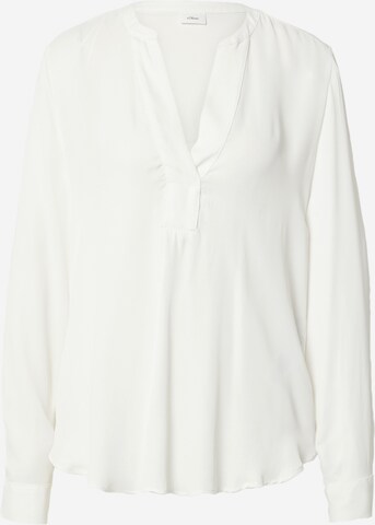 s.Oliver BLACK LABEL - Blusa en blanco: frente