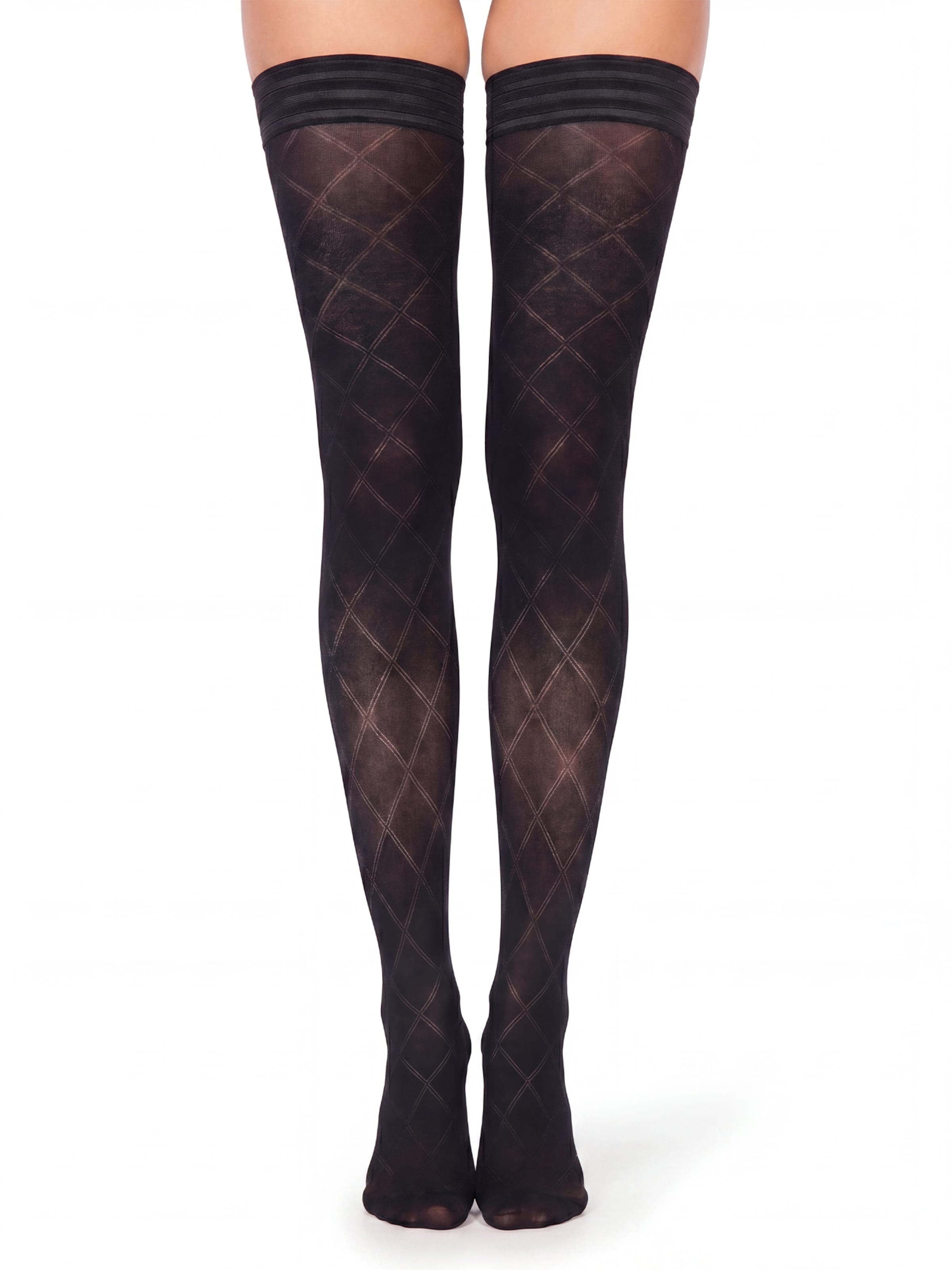 GLAMORY Halterlose Strümpfe‌‌‌‌ in Schwarz