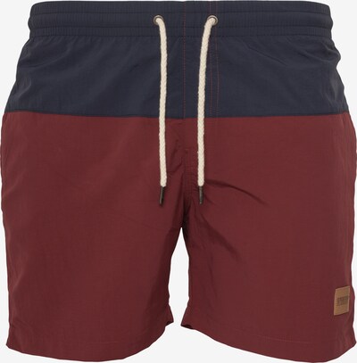 Urban Classics Kratke kopalne hlače | mornarska / burgund barva, Prikaz izdelka