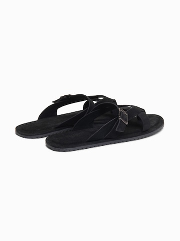 Ombre Pantolette‌‌‌ in Schwarz