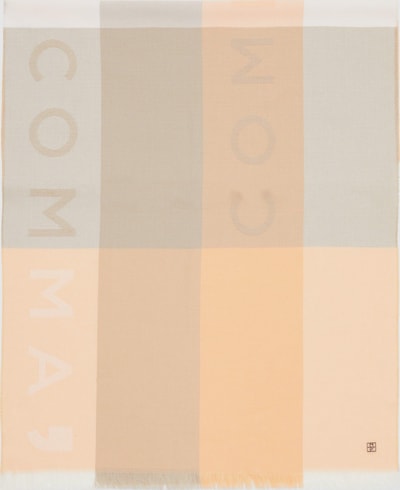 COMMA Schal in taupe / orange / weiß, Produktansicht