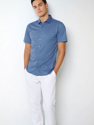 DESOTO Slim fit Zakelijk overhemd in Blauw