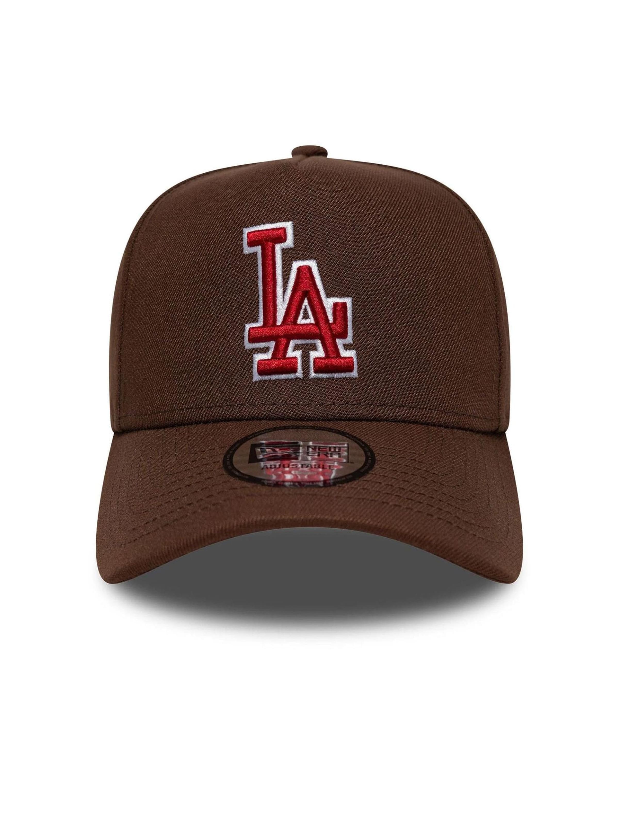 NEW ERA Cap 'Los Angeles Dodgers MLB Outline Script' in Brown