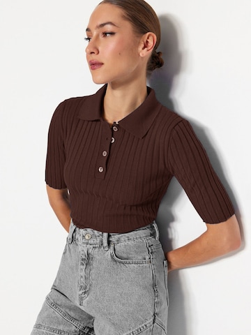 Trendyol Sweter w kolorze brązowy