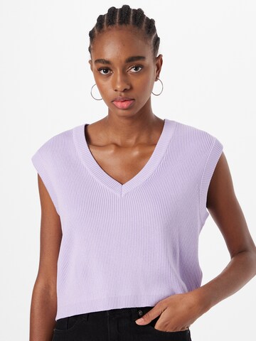 Urban Classics Knitted top in Purple: front