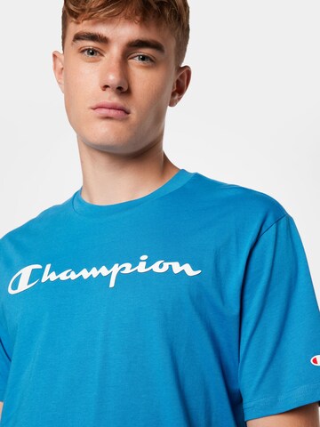 Champion Authentic Athletic Apparel Klasický střih Tričko – modrá