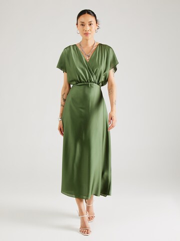 Robe de cocktail SWING en vert : devant