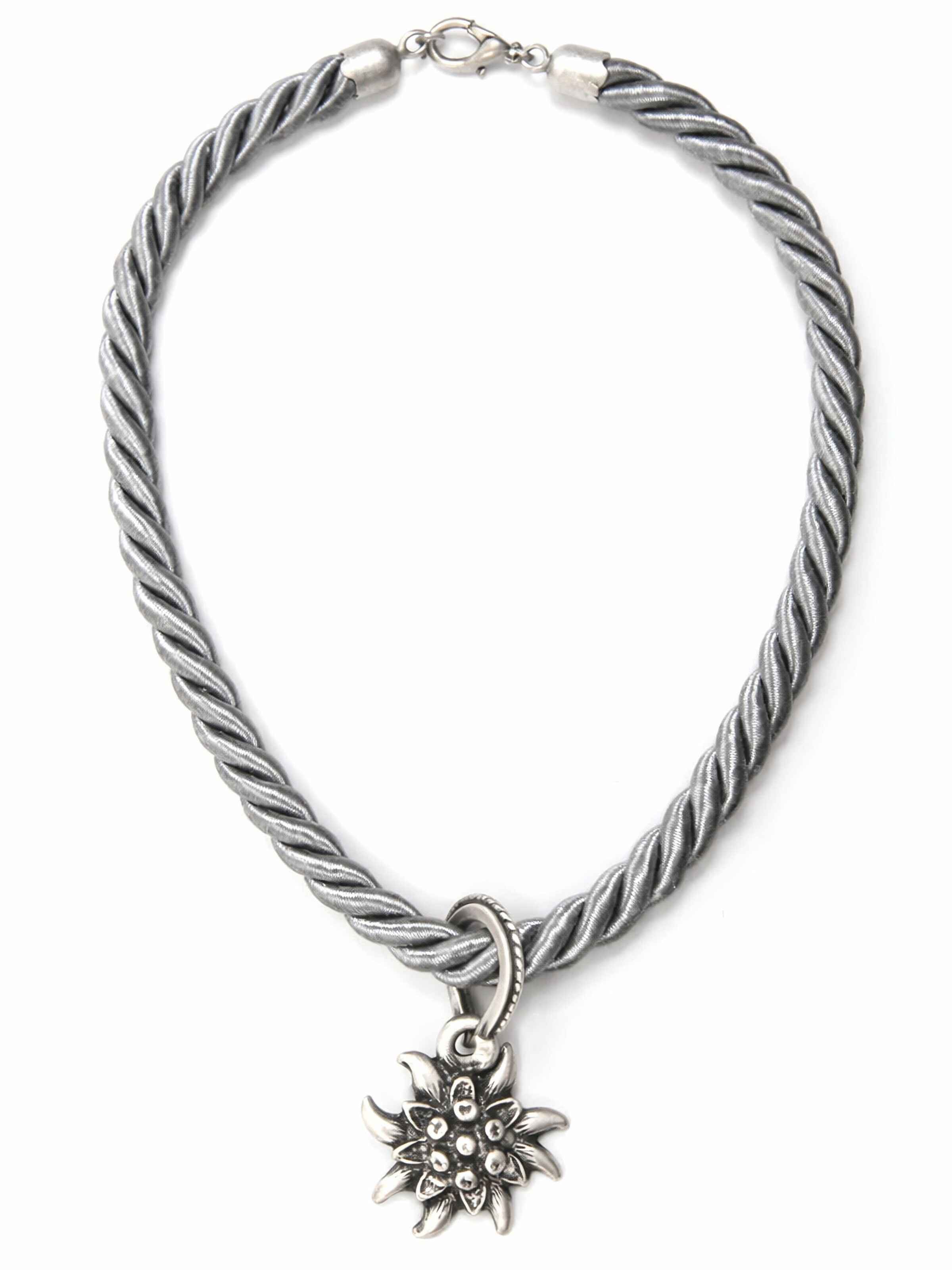 Allgäu Rebell Necklace 'Marlene' in Grey: front