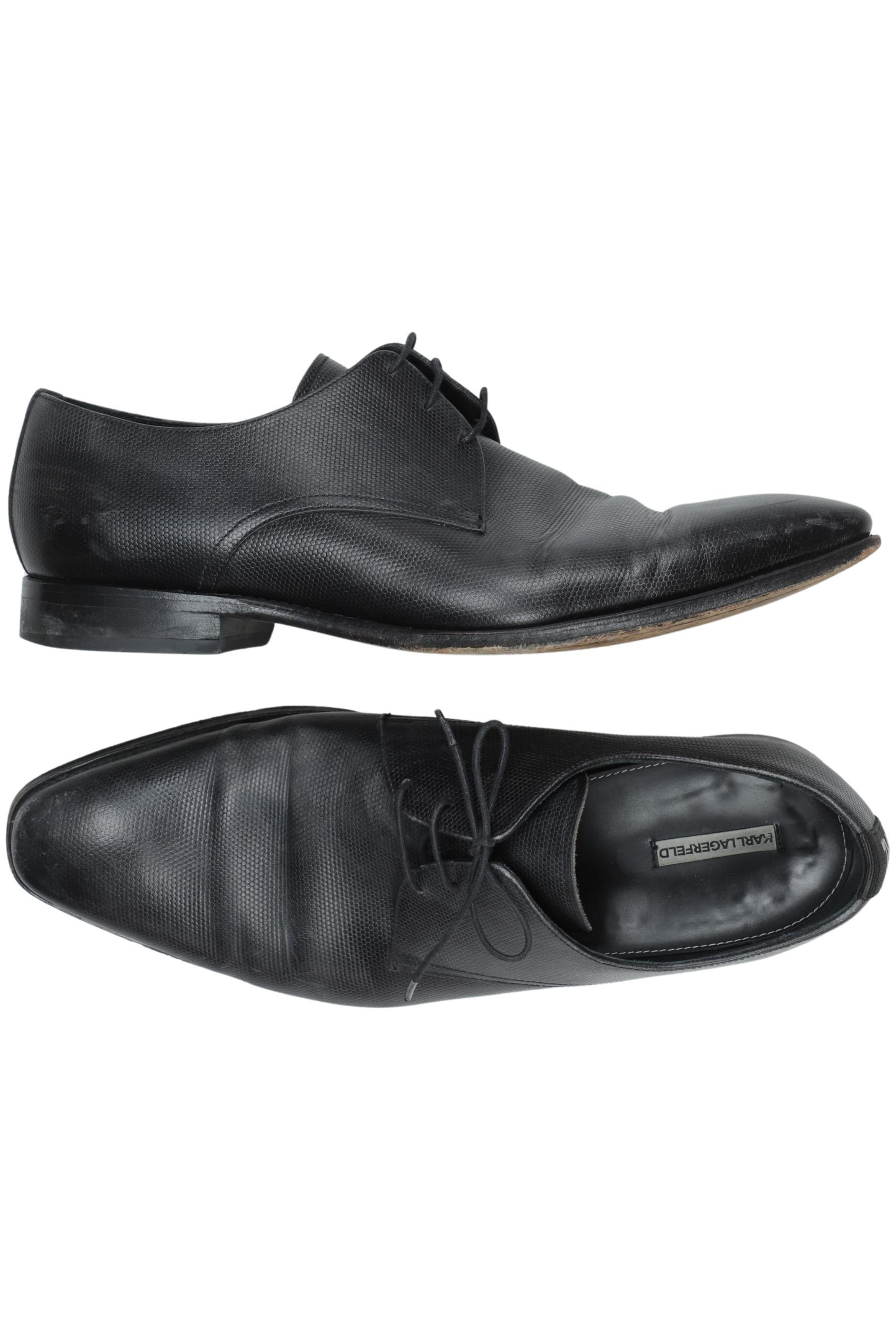 Karl Lagerfeld Flats & Loafers in 47 in Black: front