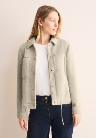 CECIL Kuschelige Jacke in Beige: Vorderseite