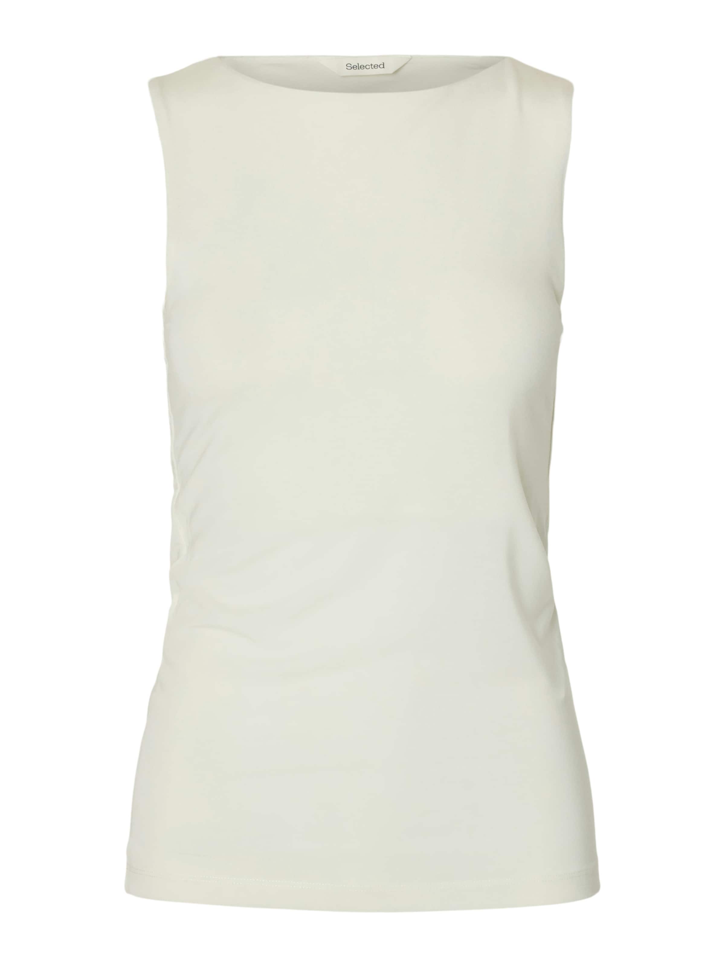 SELECTED Top 'SLFMANJA' in White: front