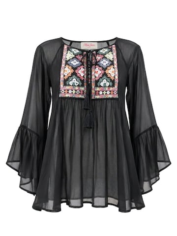 Miss JuneBluza - crna boja: prednji dio