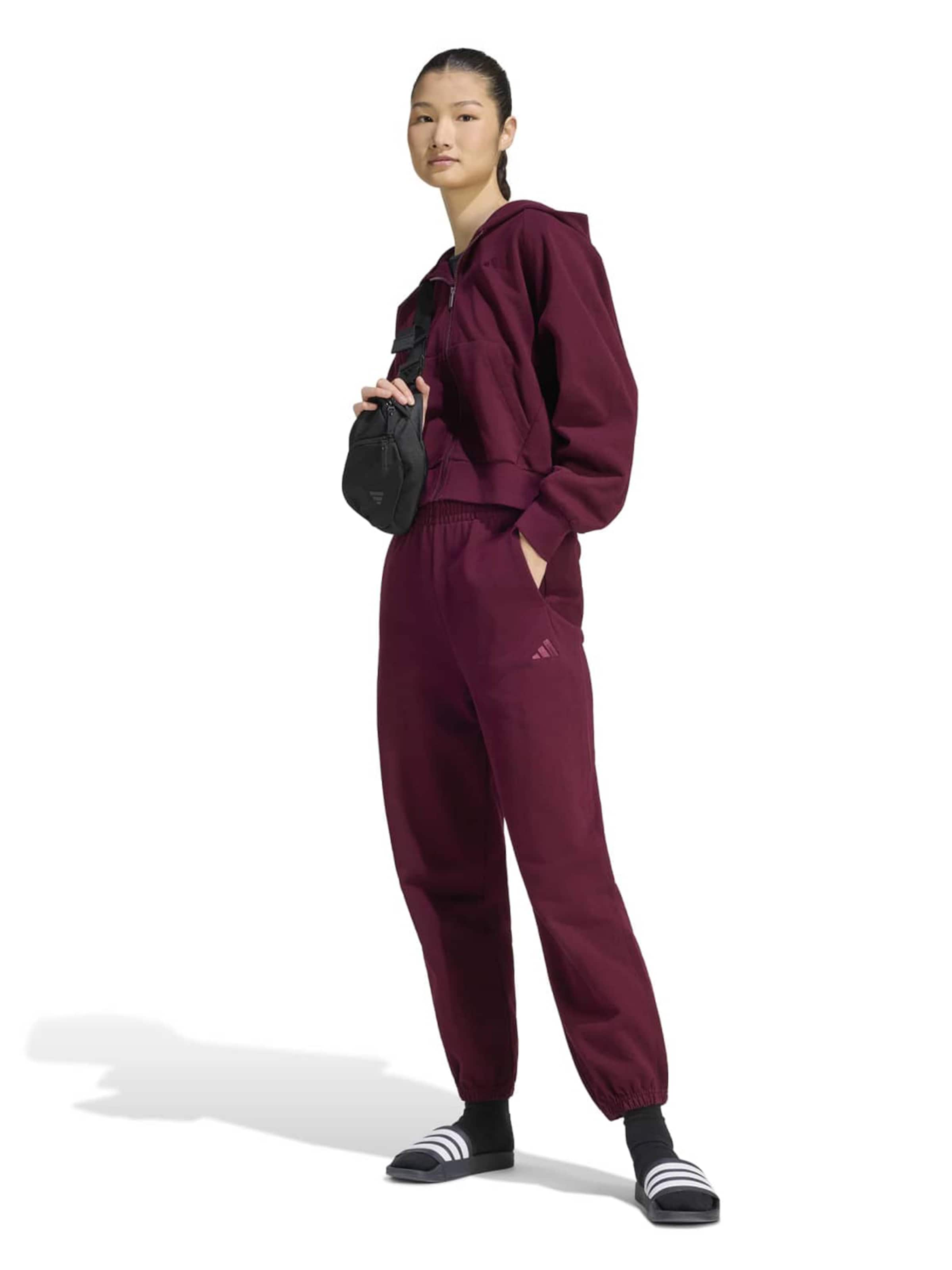 Tapered Pantaloni sportivi di ADIDAS SPORTSWEAR in rosso