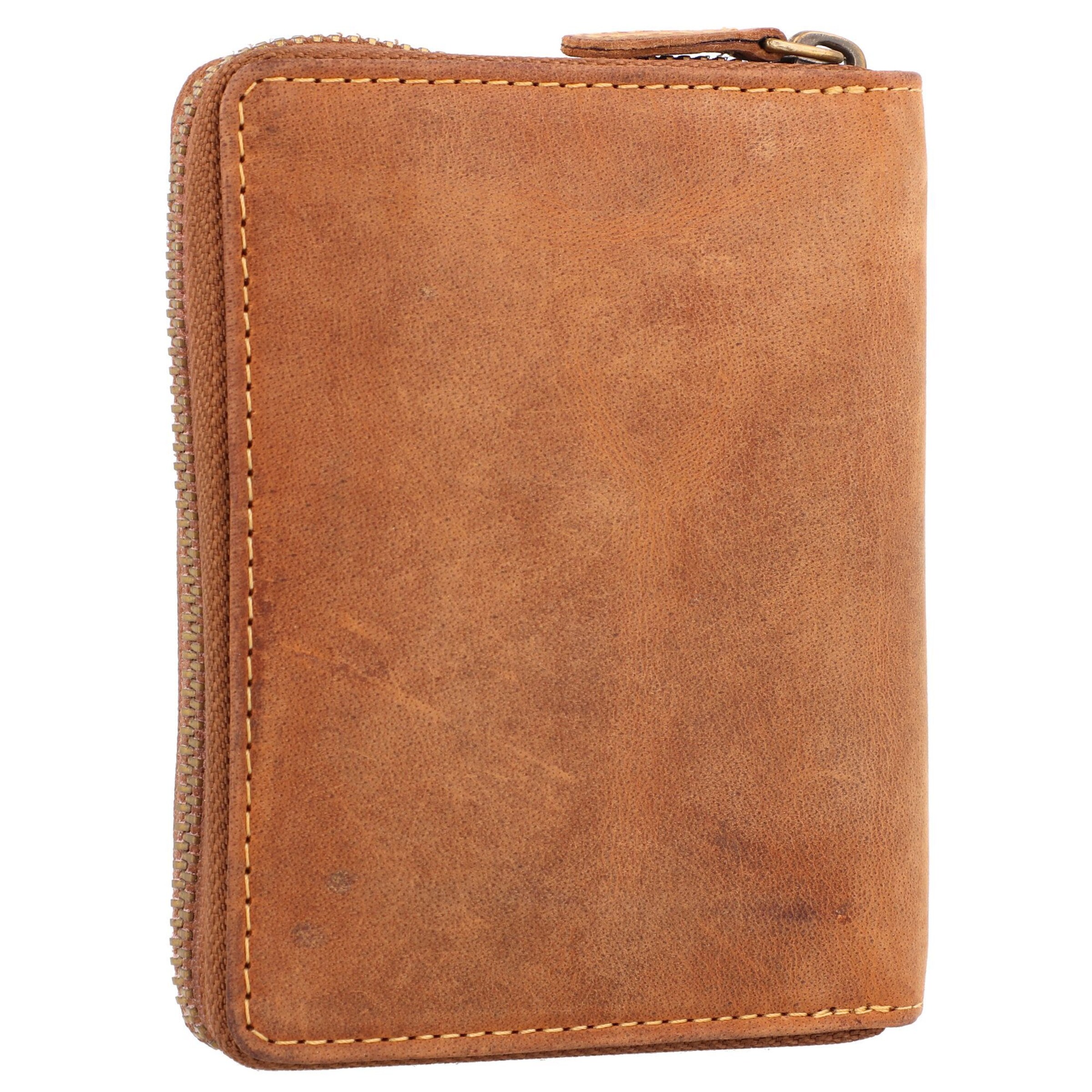 GREENBURRY Portemonnee 'Vintage 821A' in Bruin