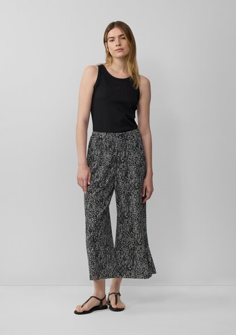 s.Oliver Wide leg Broek in Zwart
