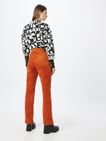 Monki - regular Pantalón en naranja