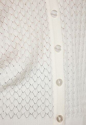 Usha Knit Cardigan in White