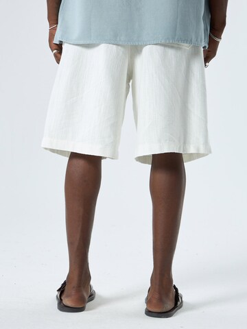 Loosefit Pantaloni 'Harker Heights' di VAMOS CLO in bianco