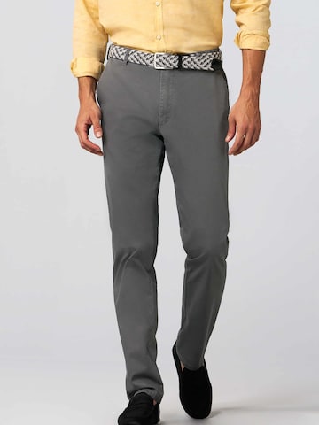 Regular Pantalon chino 'Oslo' MEYER en gris : devant