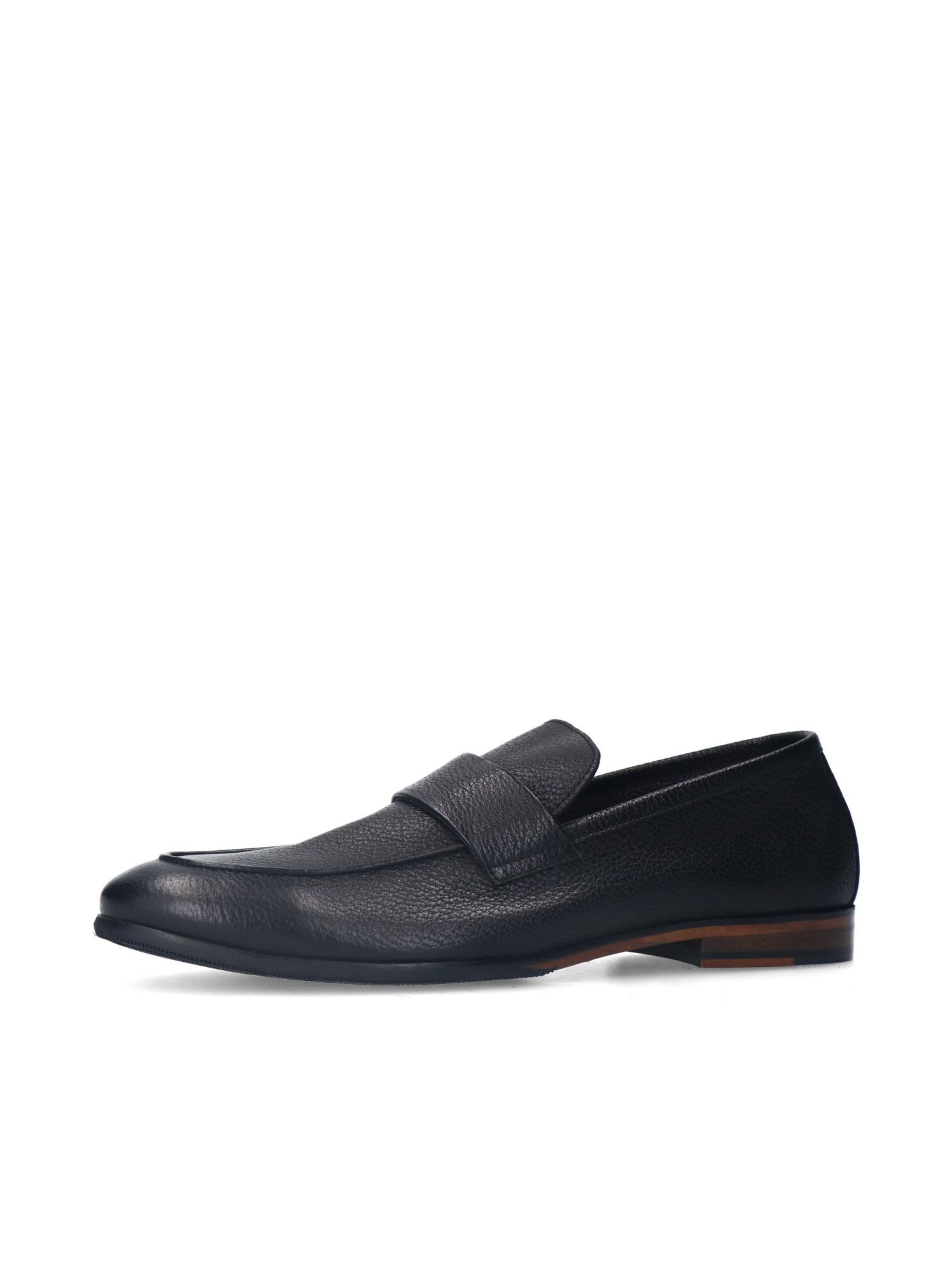 MANFIELD Slipper in Schwarz: Vorderseite