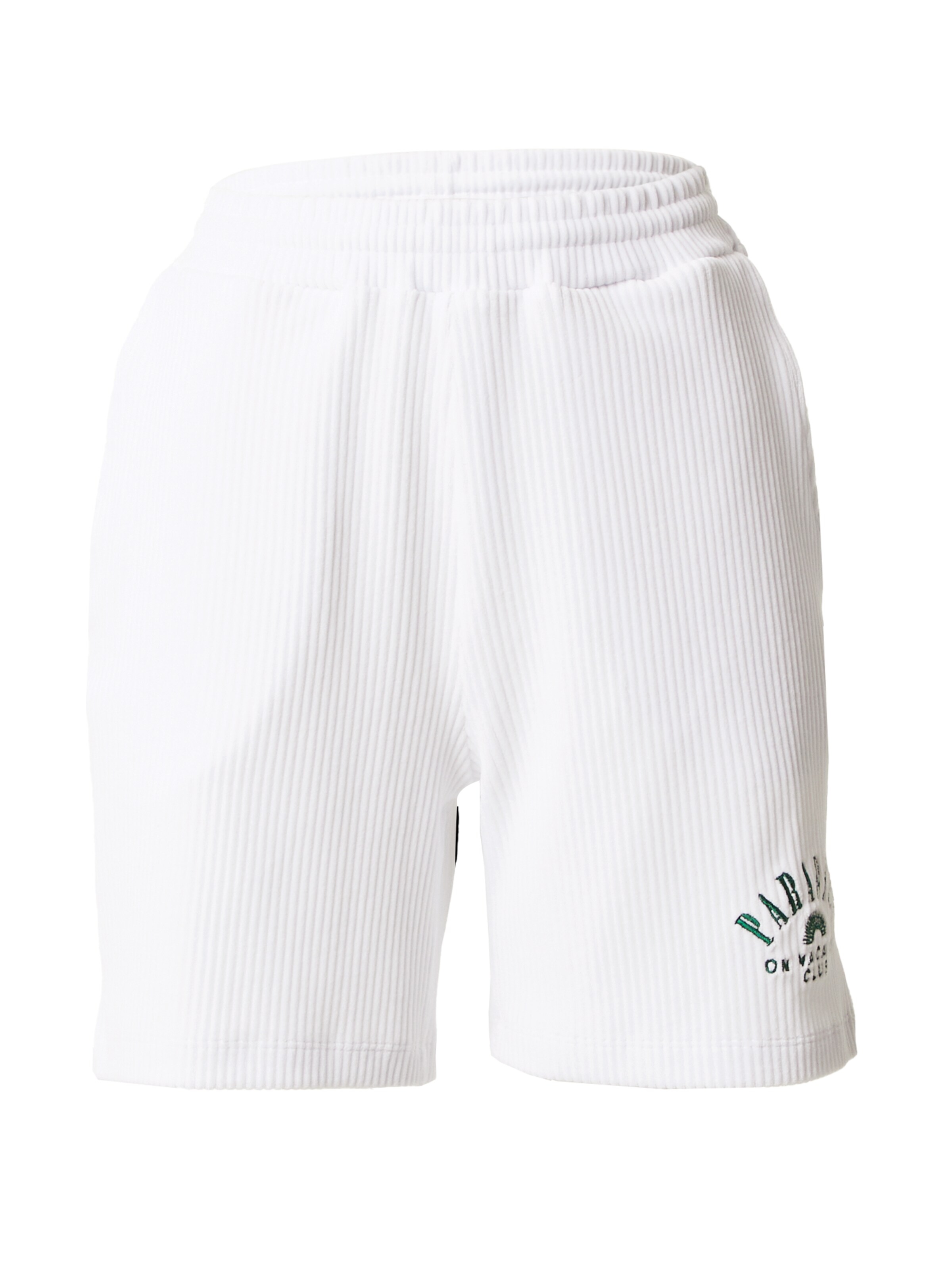 On Vacation Loose fit Trousers 'Paradise' in White: front