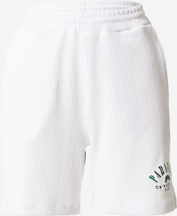 On Vacation Club Loose fit Pants 'Paradise' in White: front