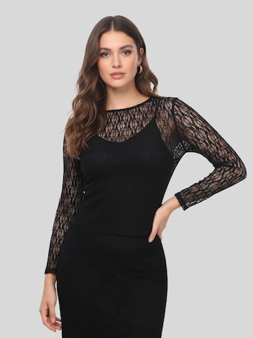 T-shirt LapaPlus en noir : devant