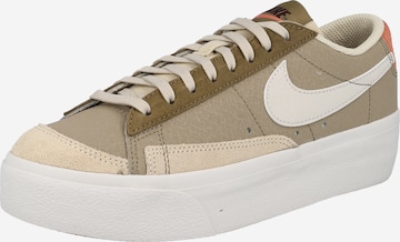 Nike Sportswear Platform trainers 'BLAZER LOW PLATFORM SP' in Green: front