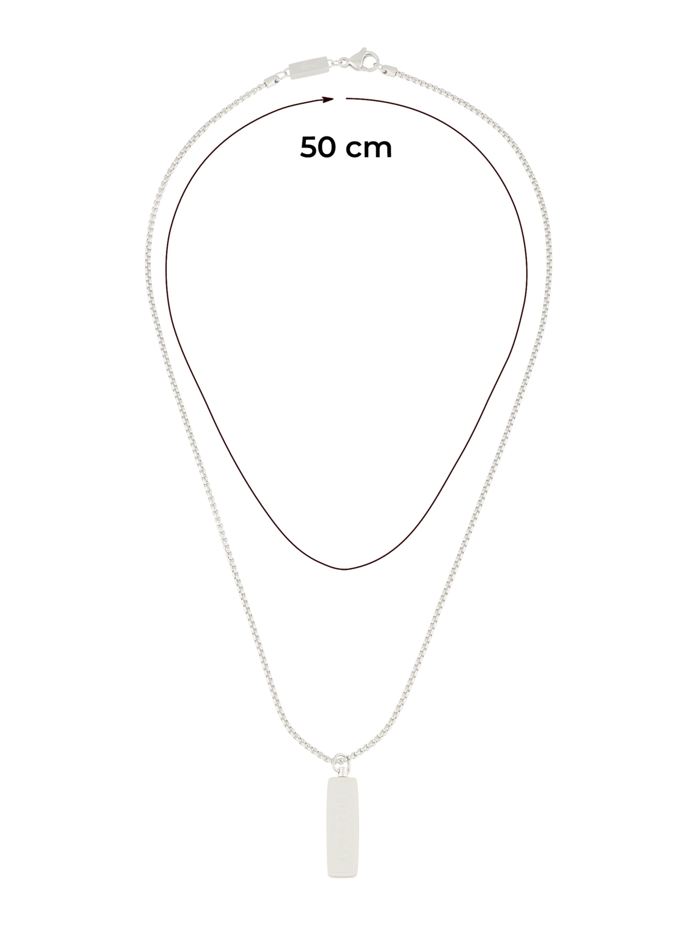 LACOSTE Цепочка 'District' в Серебристый