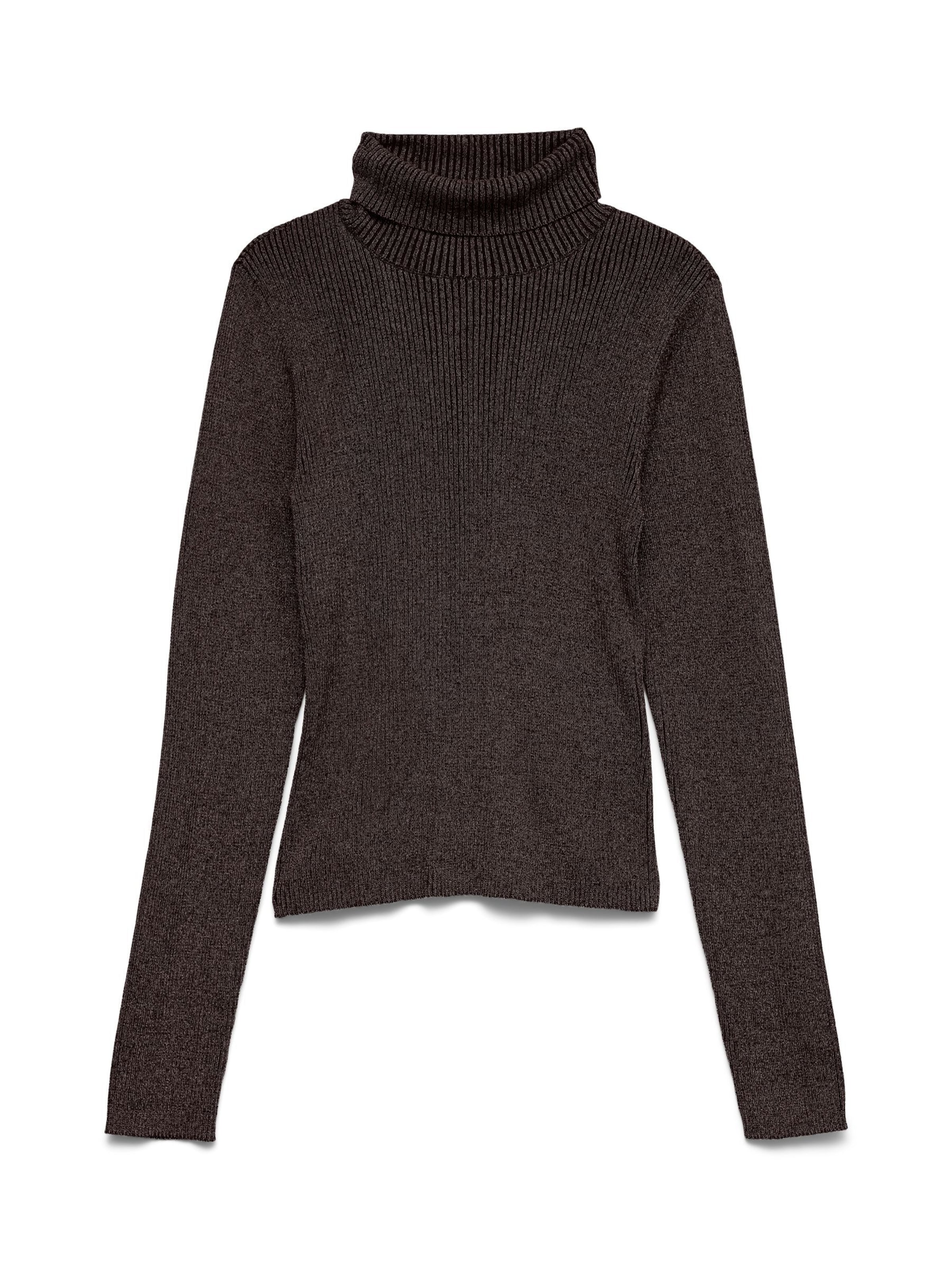 VERO MODA Trui 'VMBellashine' in Bruin: voorkant