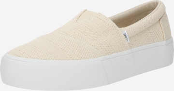 TOMS Slipper i hvid: forside