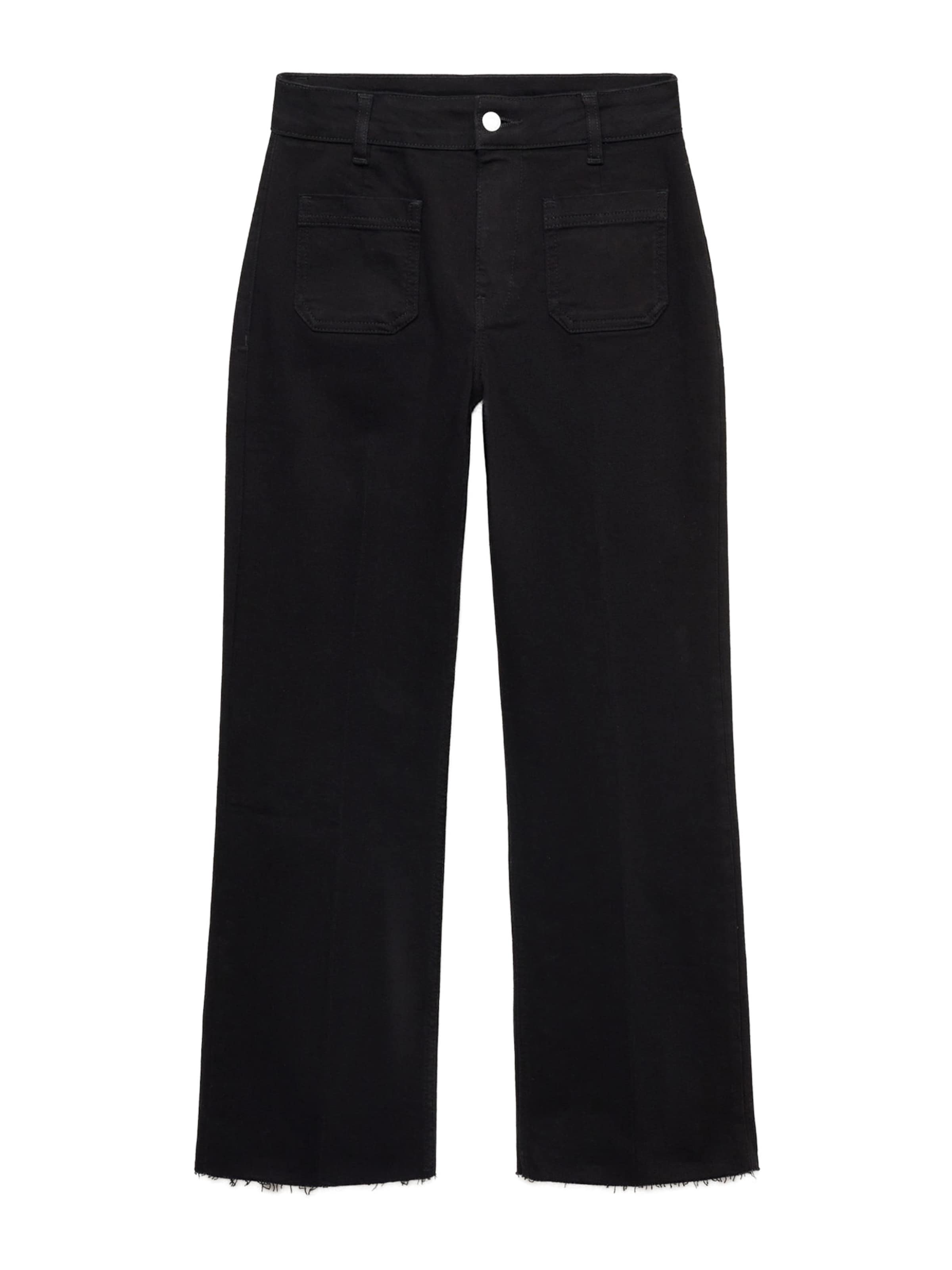 MANGO Flared Jeans 'ALEX' in Schwarz: Vorderseite