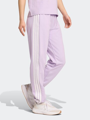 ADIDAS SPORTSWEAR Tapered Sports trousers 'Essentials' in Purple: front