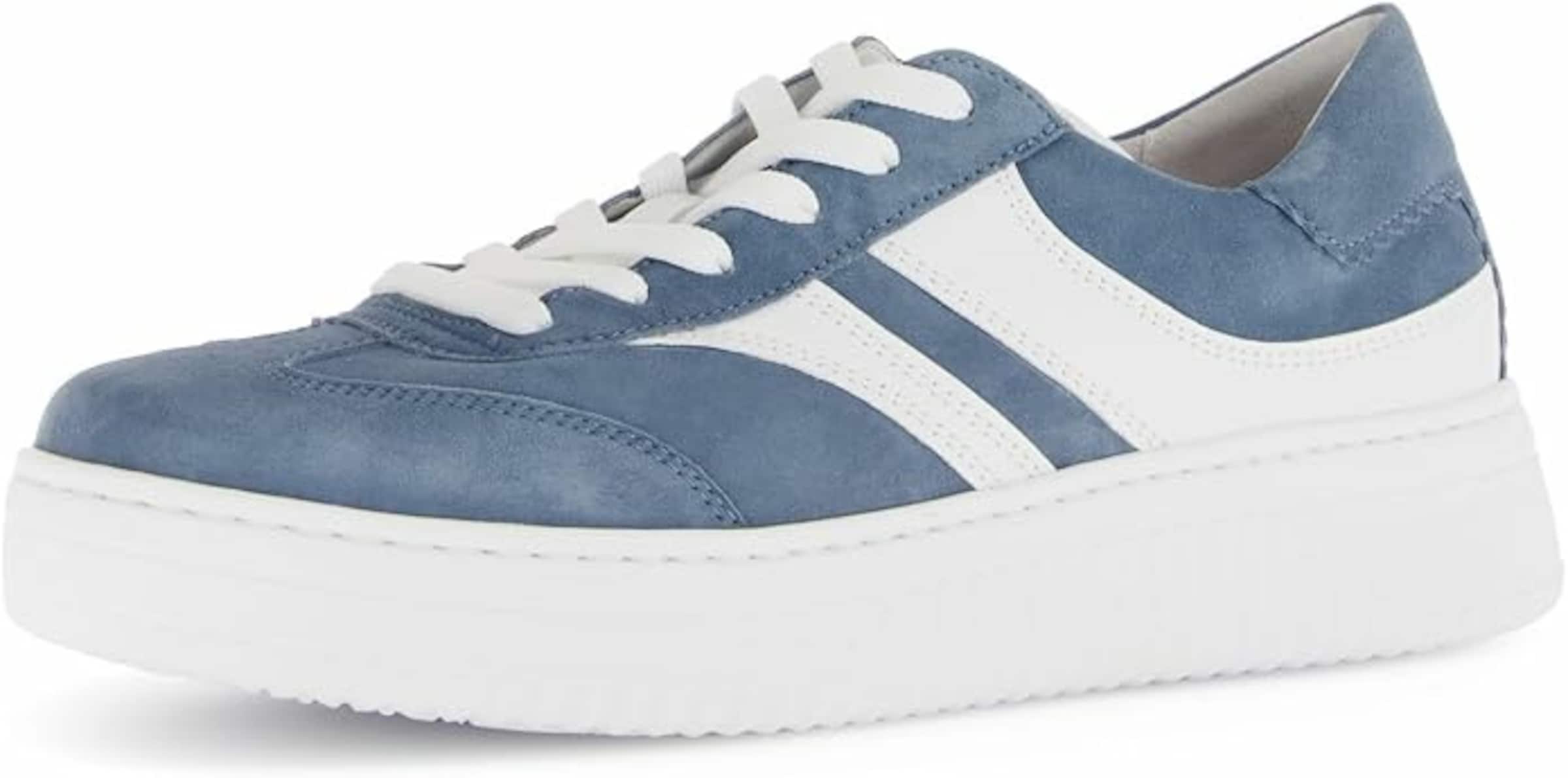GABOR Platform trainers in Blue: front