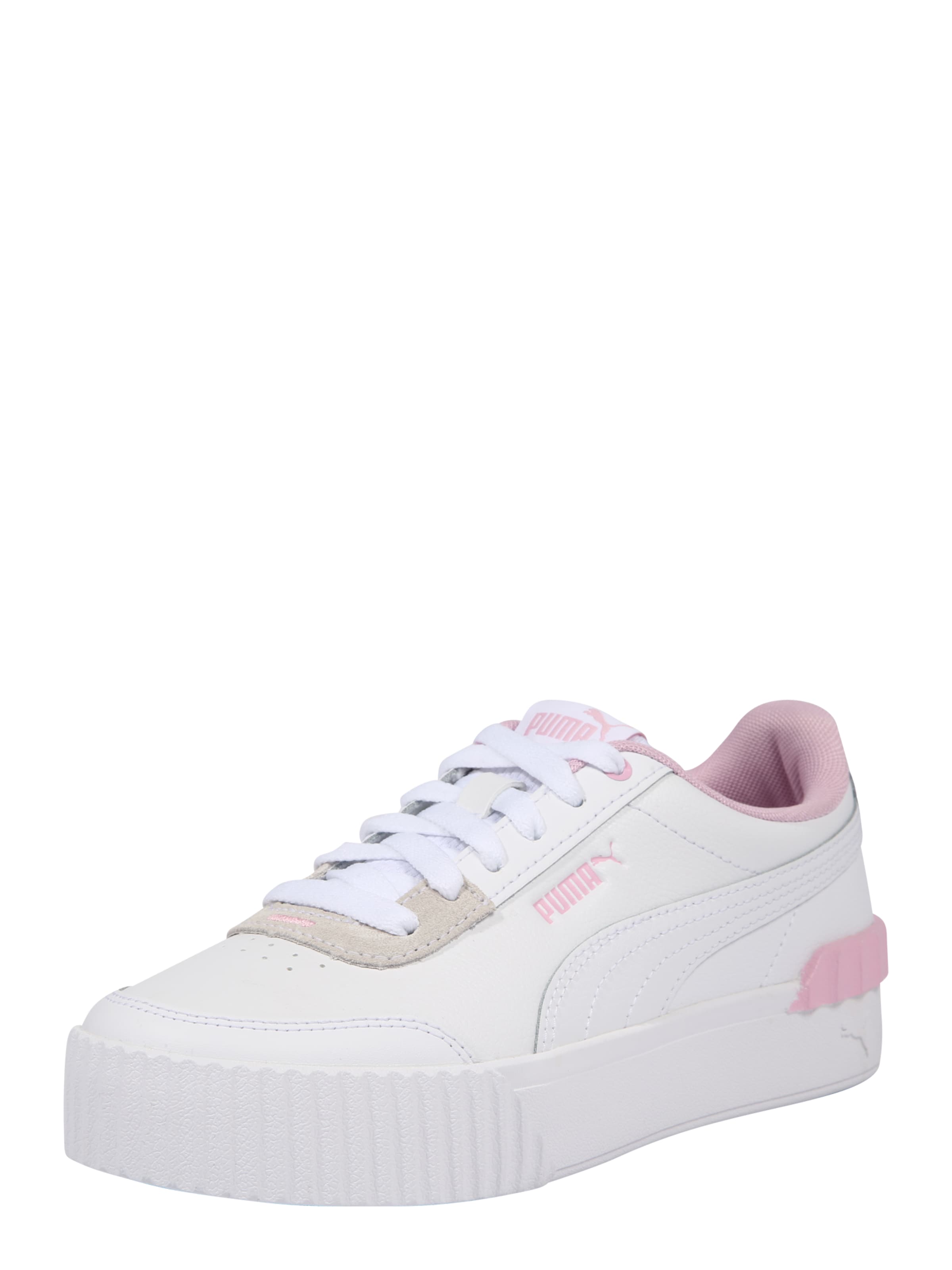 white puma carina sneakers